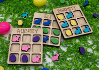 Personalized Easter Tic Tac Toe Game