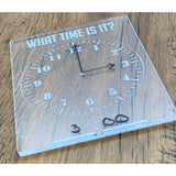 Acrylic Learn To Tell Time Dry Erase Board