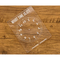 Acrylic Learn To Tell Time Dry Erase Board