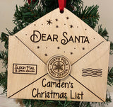 Personalized Christmas List Ornament