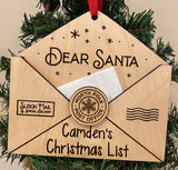 Personalized Christmas List Ornament