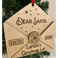 Personalized Christmas List Ornament