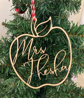 Personalized Teacher's Ornament