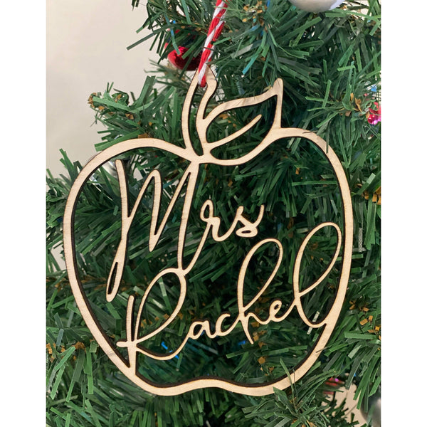 Personalized Teacher's Ornament