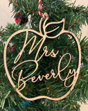 Personalized Teacher's Ornament
