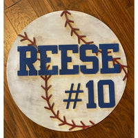 Personalized Baseball Sign