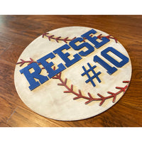 Personalized Baseball Sign