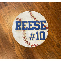 Personalized Baseball Sign