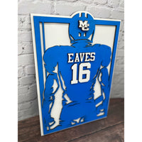 Personalized 3D Athlete Silhouette