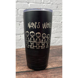 Custom Engraved Stick Figure Tumbler