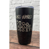 Custom Engraved Stick Figure Tumbler