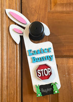 Easter Bunny Stop Here Doorhanger Paint Kit