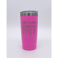 Custom Engraved Stick Figure Tumbler