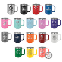 15 oz. Engraved Travel Mug with Slider Lid