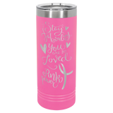 22 oz. Skinny Tumbler with Slider Lid