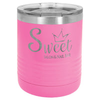 10 oz. Engraved Tumbler with Clear Lid