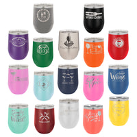 12 oz. Engraved Wine Tumbler