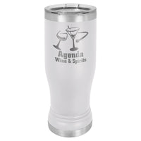 14 oz. Engraved Pilsner with Clear Lid