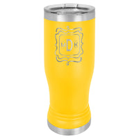 14 oz. Engraved Pilsner with Clear Lid