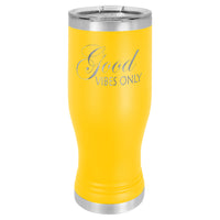 20 oz. Engraved Pilsner with Clear Lid