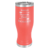 20 oz. Engraved Pilsner with Clear Lid