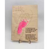 Father's Day Footprint Sign