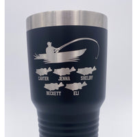 Custom Engraved Fishing Tumbler