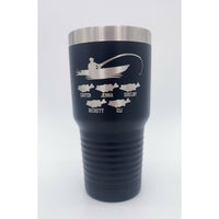 Custom Engraved Fishing Tumbler