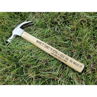 Personalized "YOU NAILED IT" Hammer