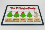 Personalized Grinch Inspired Family Sign